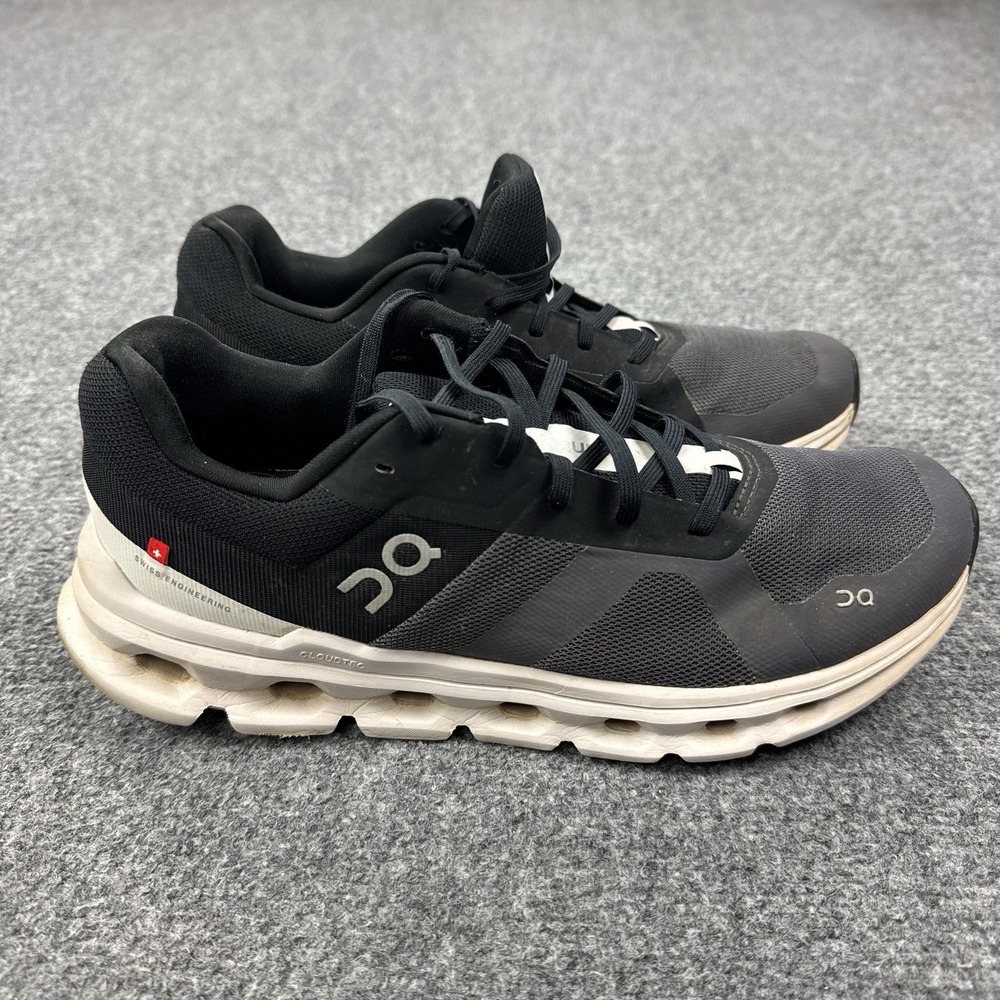 On Running Shoes Mens Size 9.5 Black Mesh CloudTec Athletic Sneakers 46.99017
